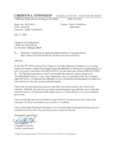 preview image of first page Chippewa Township Map Amendment