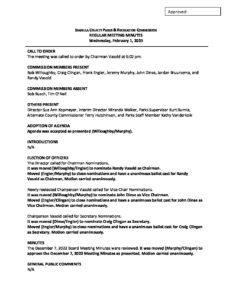 preview image of first page February 1, 2023 Meeting Minutes