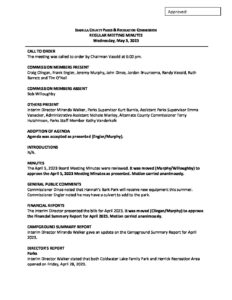 preview image of first page May 3, 2023 Meeting Minutes