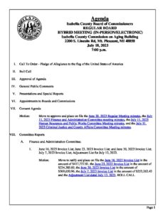 preview image of first page July 18, 2023 Agenda