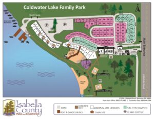 preview image of first page Coldwater Lake Family Park Campground Map