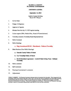 preview image of first page September 14, 2023 Amended Agenda