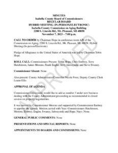 preview image of first page November 7, 2023 Minutes