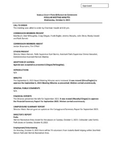 preview image of first page October 4, 2023 Meeting Minutes