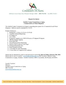 preview image of first page Commercial Ice Water Dispenser RFQ