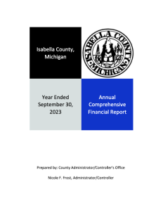 preview image of first page Isabella County 2023 Audit