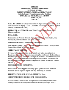 preview image of first page March 19, 2024 Meeting Minutes