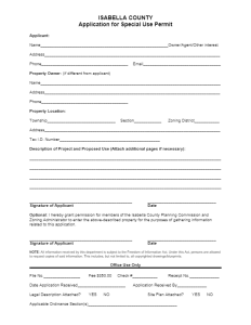 preview image of first page Special Use Permit Application