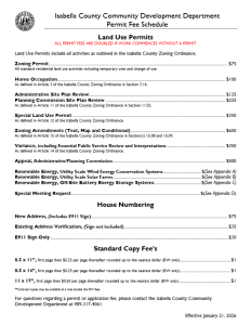 preview image of first page Zoning and Land Use Fee Schedule (Effective January 21, 2026)