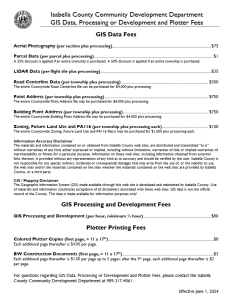preview image of first page GIS Data Access Fee Schedule (Effective June 1, 2024)