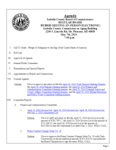 preview image of first page May 7, 2024 Agenda