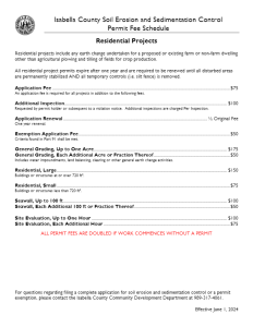 preview image of first page Soil Erosion and Sedimentation Control Permit Fees (Effective June 1, 2024)