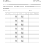 preview image of first page Service Hours Sheet