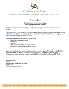 preview image of first page Commission on Aging Landscaping Around New Pavilion