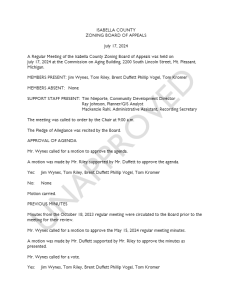 preview image of first page July 17, 2024 Unapproved Minutes