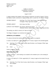 preview image of first page August 8, 2024 Unapproved Minutes