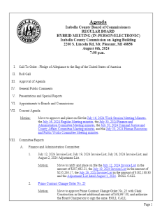 preview image of first page August 6, 2024 Agenda