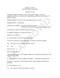 preview image of first page September 18, 2024 Unapproved Minutes