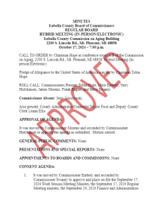 preview image of first page October 1, 2024 Meeting Minutes