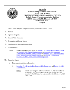 preview image of first page October 15, 2024 Agenda