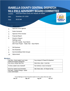 preview image of first page November 2024 911 Agenda