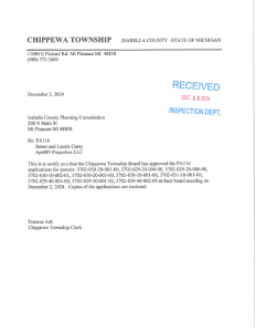 preview image of first page April85 LLC Farmland Agreement – Chippewa Township