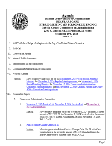 preview image of first page November 19, 2024 Agenda