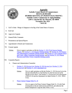 preview image of first page November 5, 2024 Agenda
