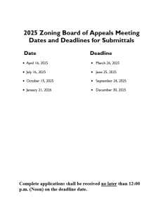 preview image of first page 2025 Zoning Board of Appeals Meeting Deadlines