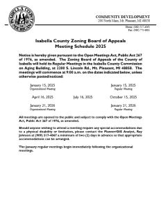 preview image of first page 2025 Zoning Board of Appeals Meeting Schedule