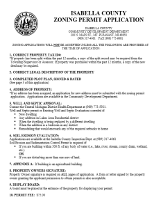 preview image of first page Zoning Permit Application