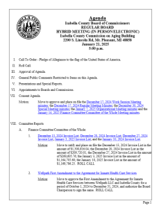 preview image of first page January 21, 2025 Agenda