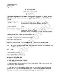 preview image of first page January 9, 2025 Organizational Meeting Unapproved Minutes