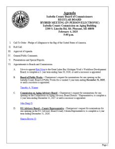 preview image of first page February 4, 2025 Agenda