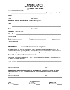 preview image of first page Variance Application