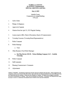 preview image of first page May 8, 2025 Agenda