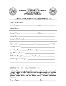 preview image of first page Agricultural Structure Affidavit of Use