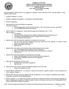 preview image of first page Application for Building Permit – Effective June 1, 2025