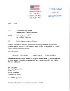 preview image of first page Farmland Agreement – Thomas Campbell – Coe Township