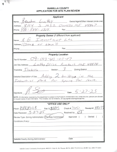 preview image of first page Site Plan Review #25-08 – Reuben Luthy – Isabella Township