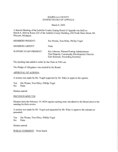 preview image of first page March 4, 2020 Approved Minutes