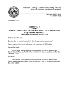 preview image of first page Heartland Materials Management Plan RFP ADDENDUM #1