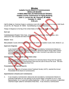 preview image of first page October 21, 2025 Regular Meeting Minutes