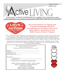 preview image of first page January 2026 Active Living