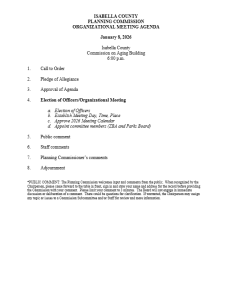 preview image of first page January 8, 2026 Organizational Meeting Agenda