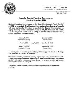 preview image of first page 2026 Planning Commission Meeting Schedule