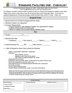 preview image of first page Parks Standard Facilities Use Checklist