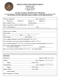 preview image of first page Employment Application