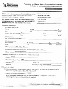 preview image of first page Union Township Farmland Agreement