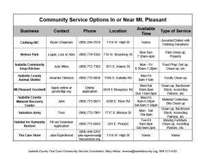 preview image of first page Community Service Options